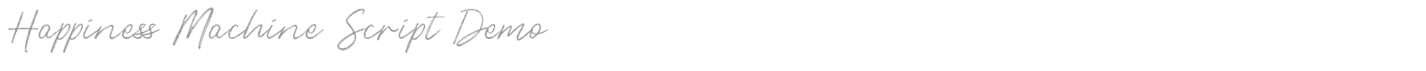 Happiness Machine font preview